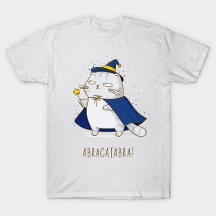 ABRACATABRA!, Cute cat with magic wand T-Shirt